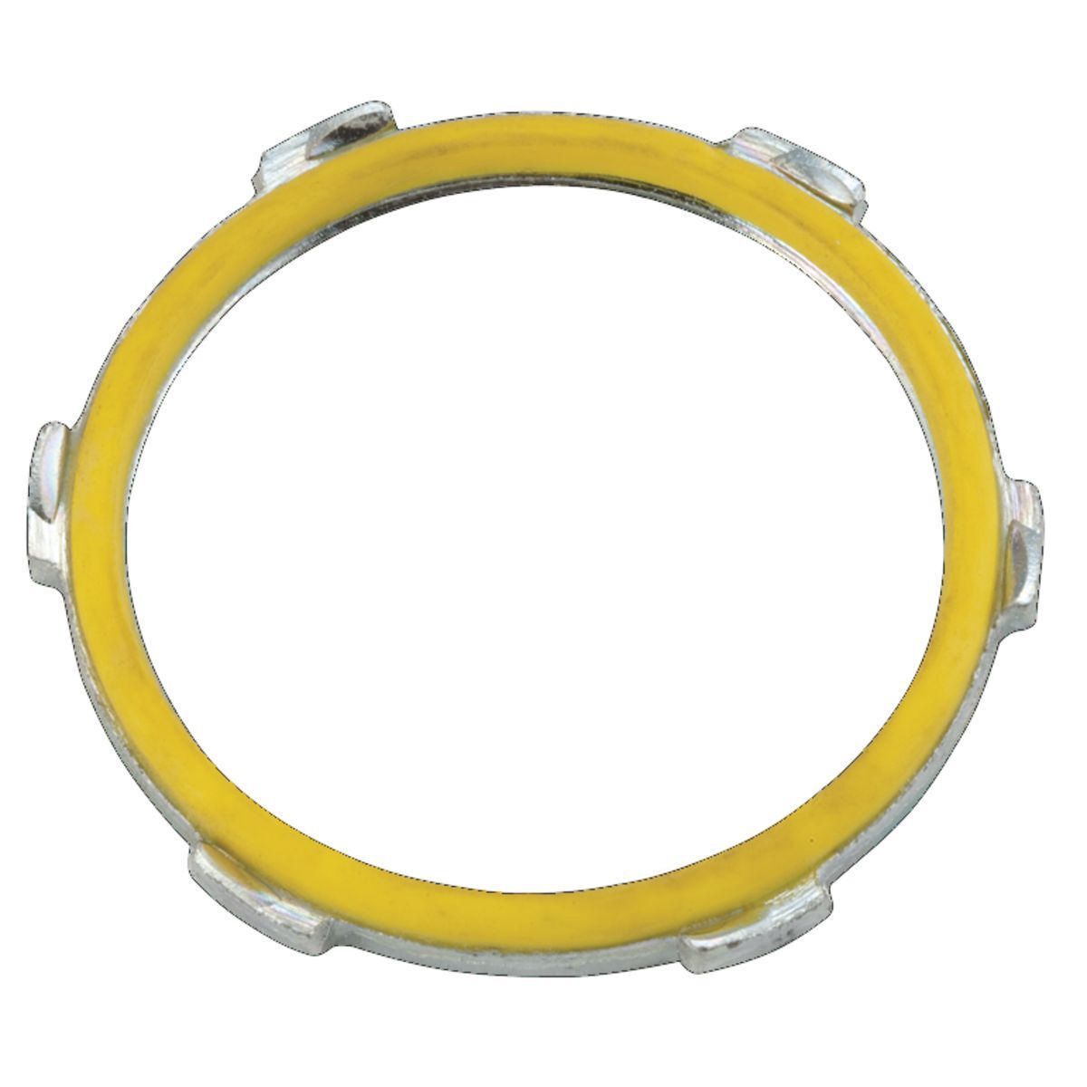 1208 Liquid Tight Sealing Locknut, 2 in, For Use With IMC/Rigid Conduit, Steel, Electro-Plated Zinc