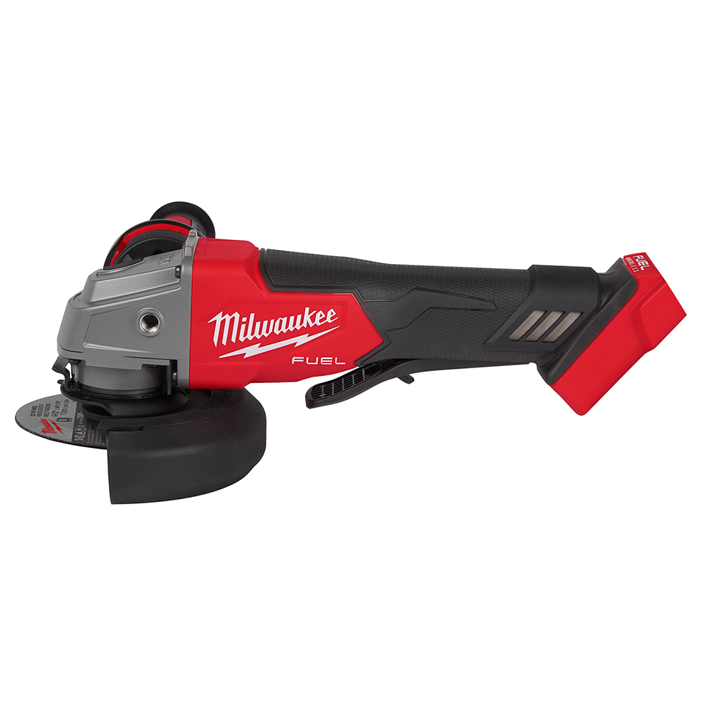 2880-20 M18 FUEL Cordless Angle Grinder, 5 in Dia Wheel, 5/8-11 UNC Arbor/Shank, 18 V, Li-Ion Battery, Paddle Switch
