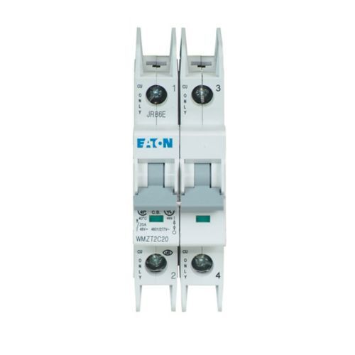 WMZT2C25 Current Limiting Miniature Circuit Breaker, 277/480 V AC, 25 A, 10/15 kA Interrupt, 2 Poles, Thermal Magnetic Trip