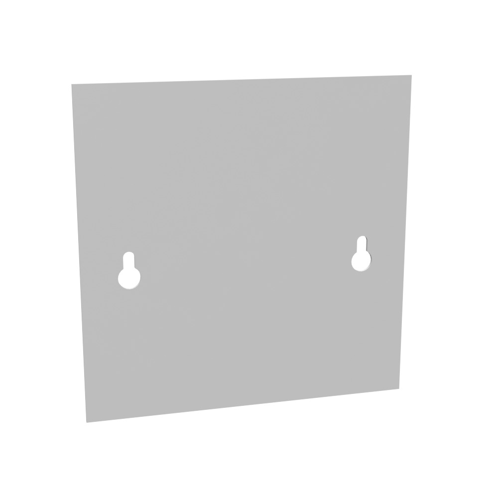 Blank Flush Cover Type 1 6x6 Screw Cover ANSI 61 Gray Steel Flange 3/4 Inch on All Sides