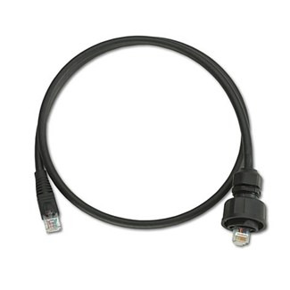 D6721-3E DuraPort UTP Patch Cord, CAT 6, Stranded Tinned Conductor, 8P Modular Plug/Plug to Industrial Plug/Industrial Plug to RJ45 Plug Connector, 3 ft L Cord, Black