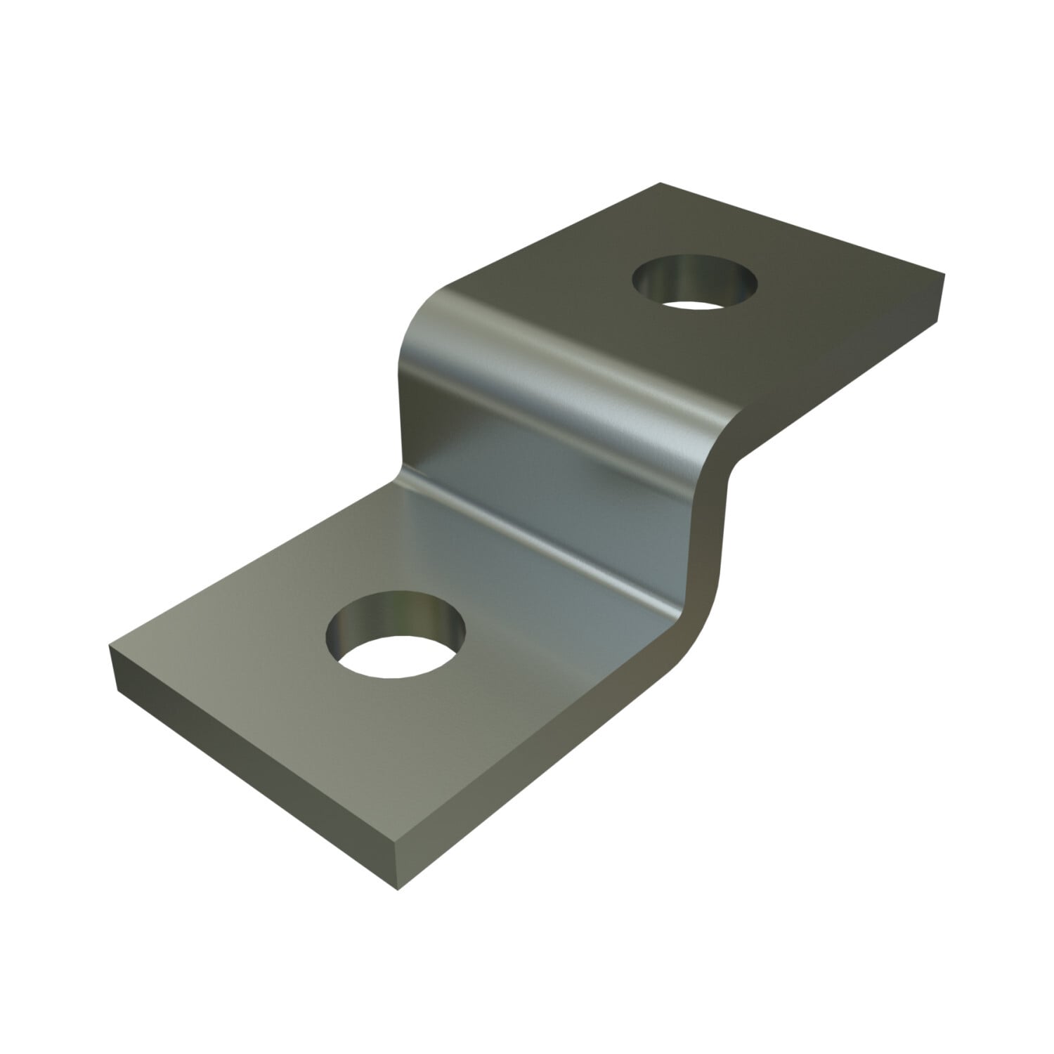 P4045-EG Channel Z-Shaped Fitting, 2 Holes, 3-3/4 in L x 1-5/8 in W, For Use With P4000 and P4100 Channels, HRPO Steel
