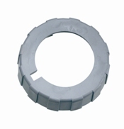 RA420 Watertight Locking Ring, For Use With Pin and Sleeve Inlets and Plug, 20 A, 4-Wire, IP67 Rated, Watertight Enclosure, Valox 357, Gray