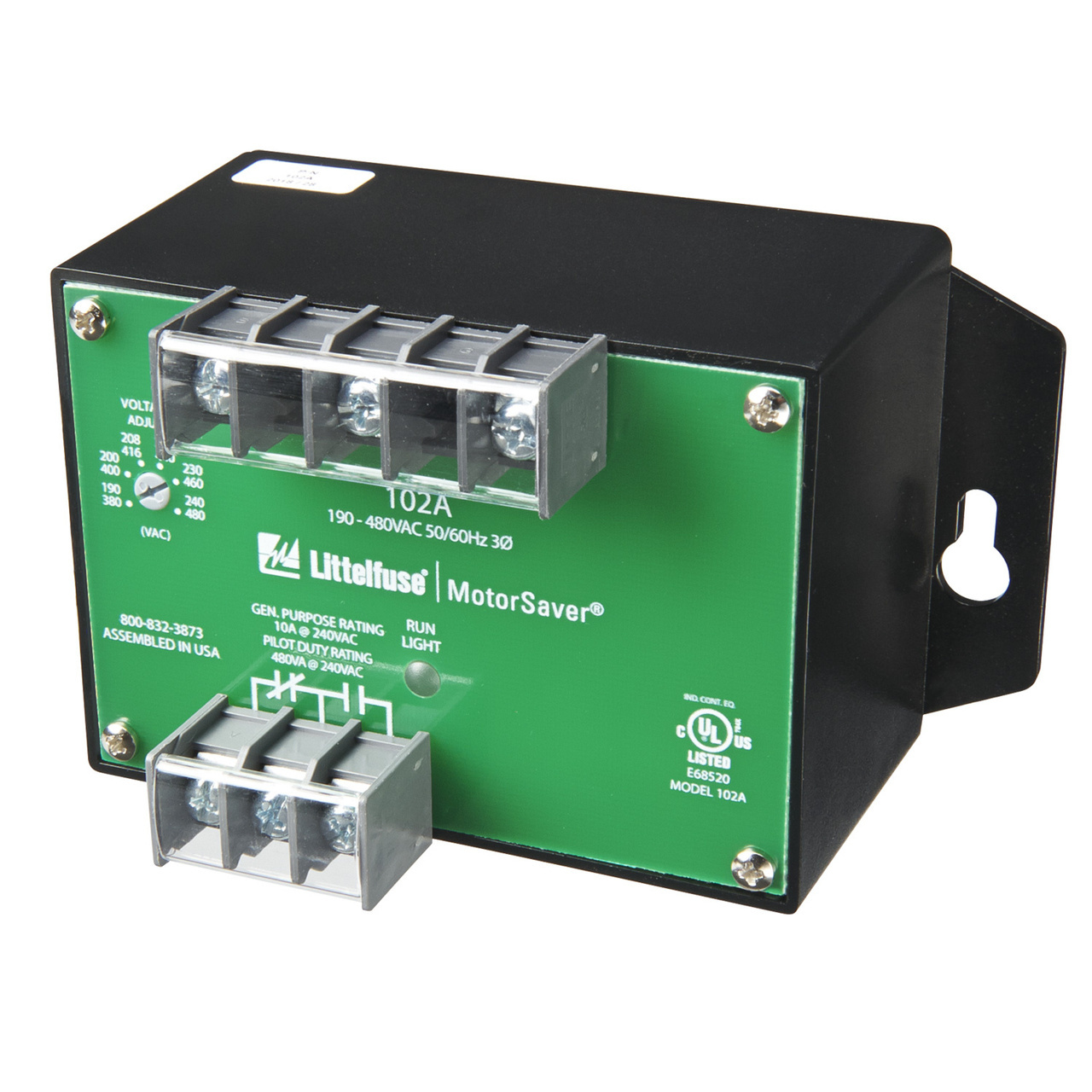 102A Symcom 3-Phase Phase Monitoring Relay, 190 to 480 V AC, 1 Form C SPDT Contact