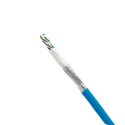 PUR6AM04BU-CG Type CMR Cat 6a Flame Retardant Copper Cable, Reel Packaging, 80 V AC, (8) Conductors 23 AWG Conductor U/UTP Solid Copper Conductor, 1000 ft L