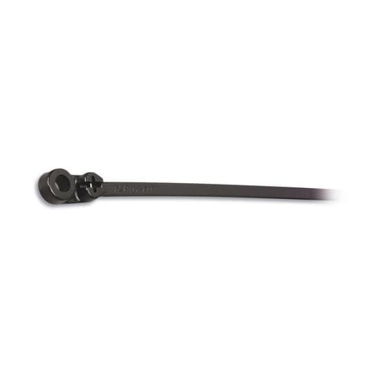 TY354MX Ty-Rap Integrated Mounting Hole Cable Tie, 14.6 in L x 0.18 in W x 0.04 in THK, Nylon/Polyamide 6.6