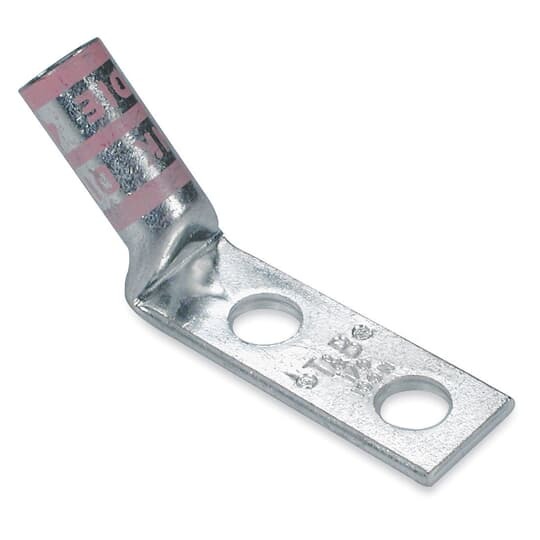 54879BEUFPH Color-Keyed 54800 2-Hole Compression Lug, 700 kcmil Copper Conductor, Die Code: 42, 1/2 in Stud, Copper