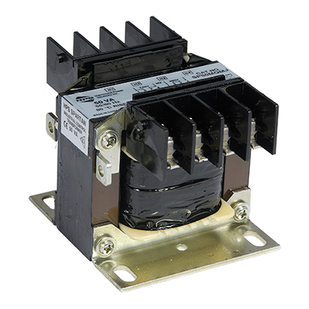 SP250ACP Spartan Dry Type Control Transformer, 480/600 V AC Primary, 120/240 VAC Secondary, 250 VA Power Rating, 60 Hz, 1 Phase