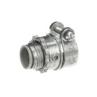 Connector, Insulated Straight Squeeze-Type, Size 1/2 Inch, Clamping Range 0.74 Inch - 0.92 Inch, Length 1.43 Inch, Die Cast Zinc