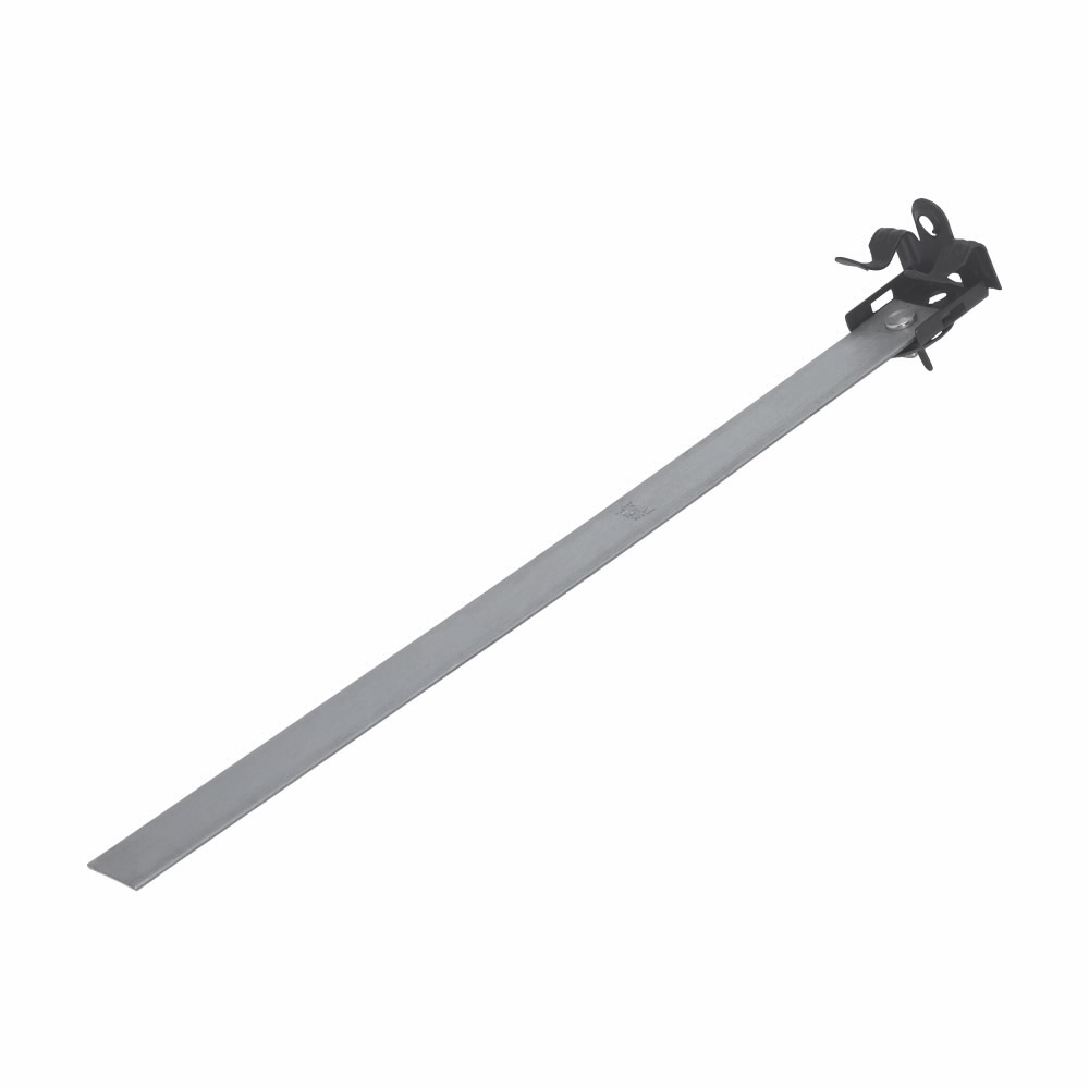 BU-2-4-S-AS Beam Fastener With Anchor Straps, 1/4-20 x 3/8 in Stud, 1/8 to 1/4 in THK, 75 lb Load