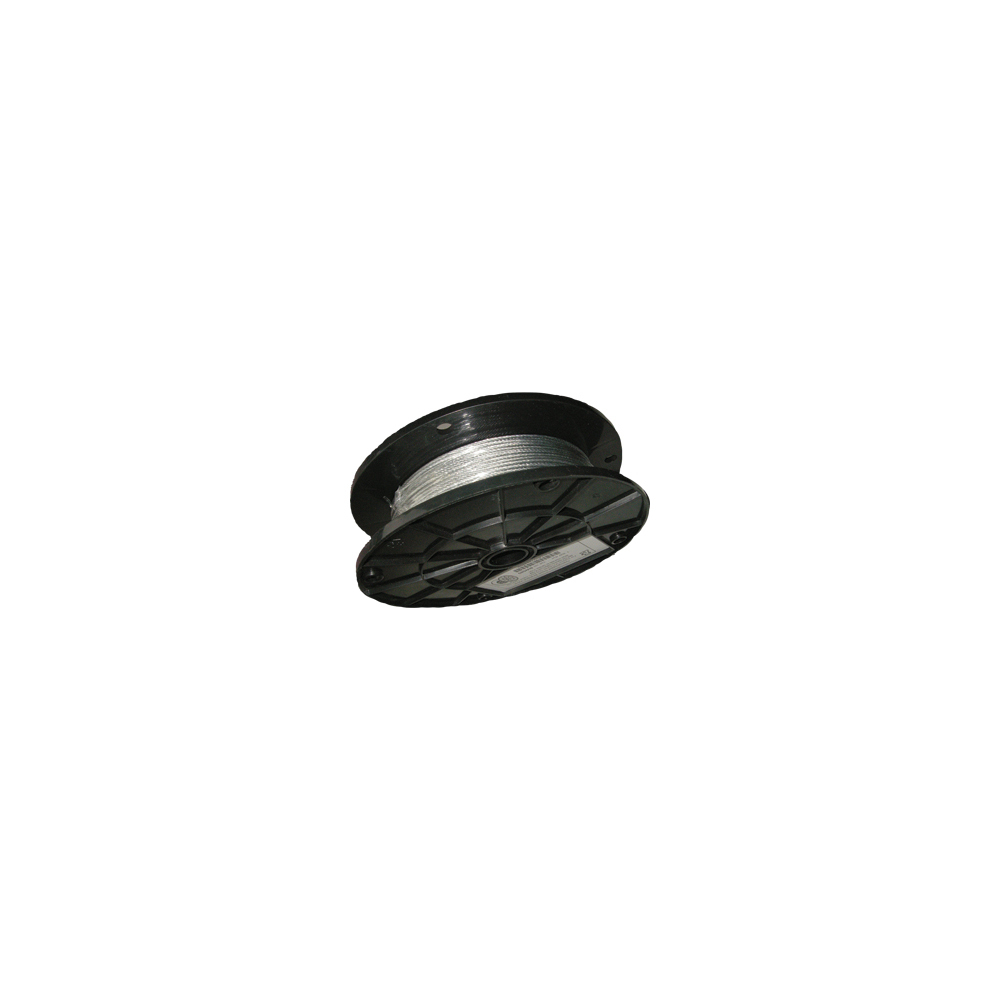 BW580 Cableway Braided Support Wire, 0.08 in Dia, 500 ft L, Galvanized