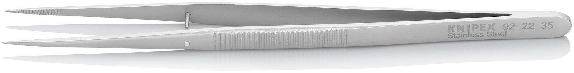 Stainless Steel Gripping Tweezers-Pointed Tips, 6 in., 0.50 mm TT, 0.50 mm TW
