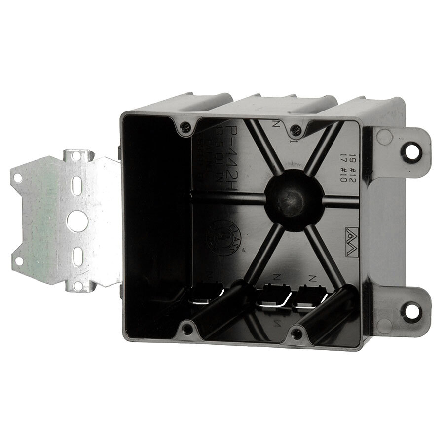 Thermoplastic 2G Sw Box 440 Cu In Side Mnt Hgr Speed Klamps