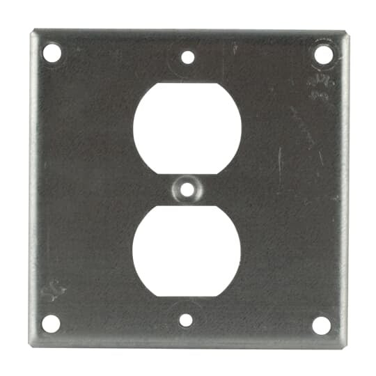 453-NEC Steel City Outlet Box Cover, 4 in L x 4 in W, Steel