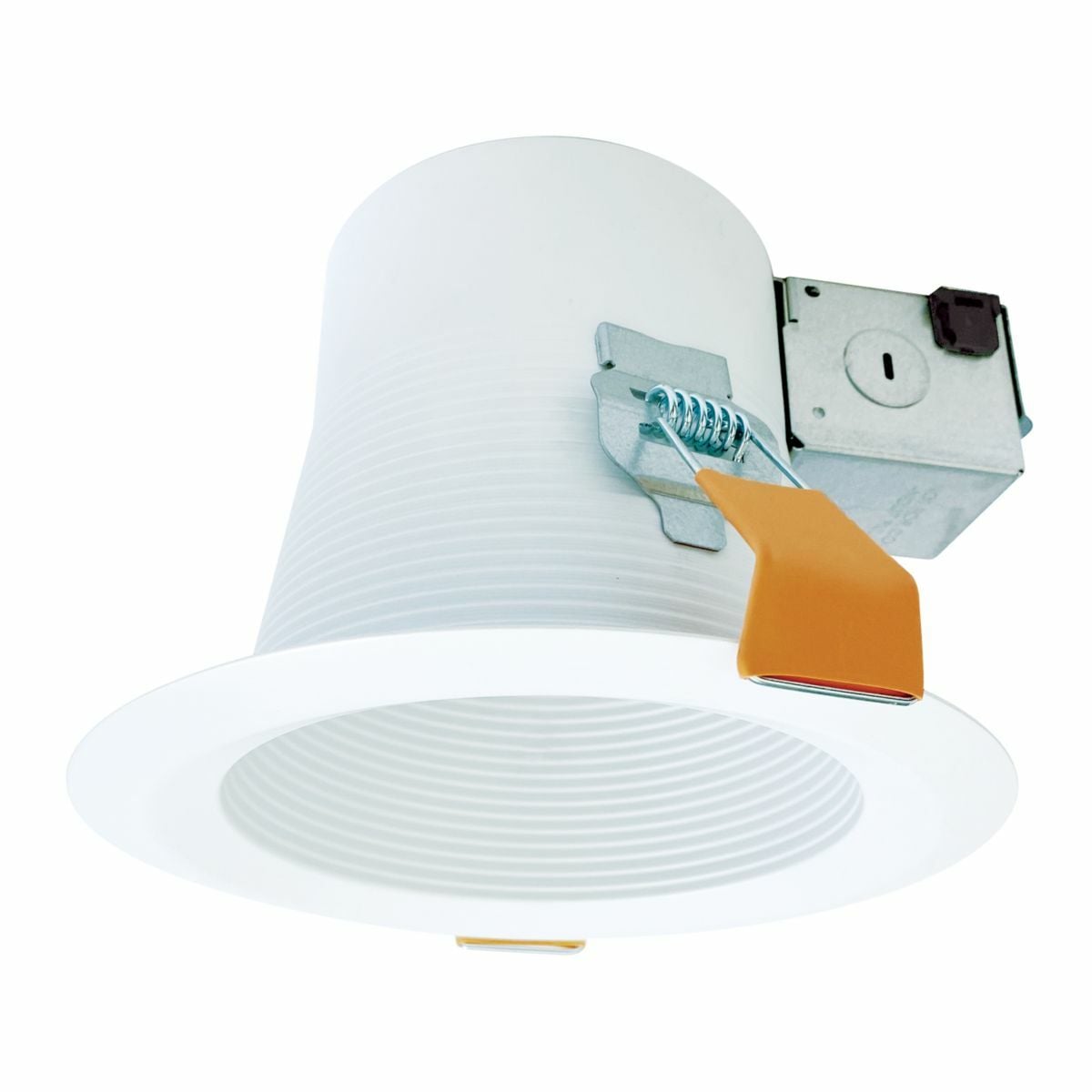 CEZ6126E26WBICAT Halo Baffle Shallow Canless EZ-Trim, 6-5/8 in ID x 7-3/4 in OD, LED Lamp, For Use With LED Lamps, Metal
