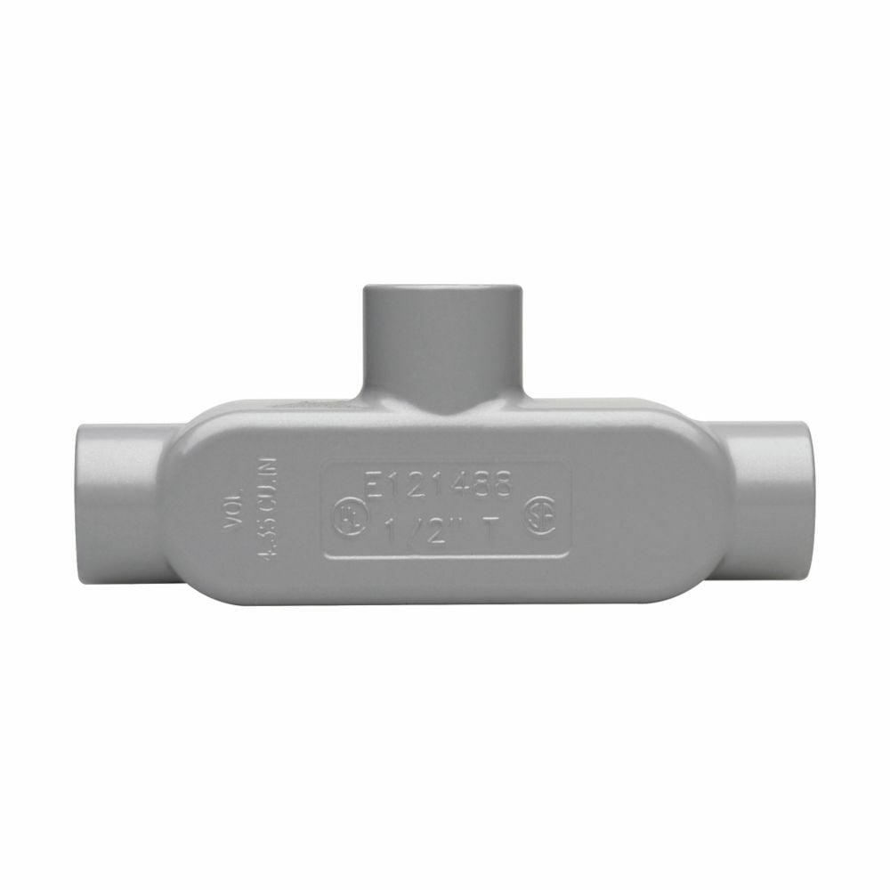 T55 Condulet Type T Conduit Outlet Body, 1-1/2 in Hub, 5 Form, 33.1 cu-in Capacity, Die Cast Copper-Free Aluminum, Epoxy Powder Coated