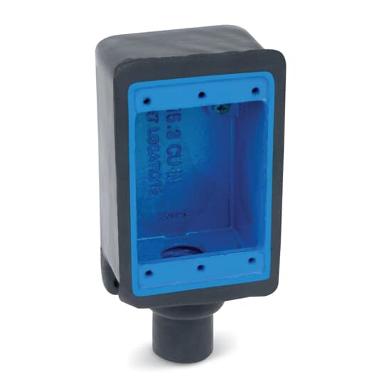 FD3-G Ocal Type FD Dead End Deep Style Device Box, Iron, 1 Gang, 1 Outlet, 1 Knockout