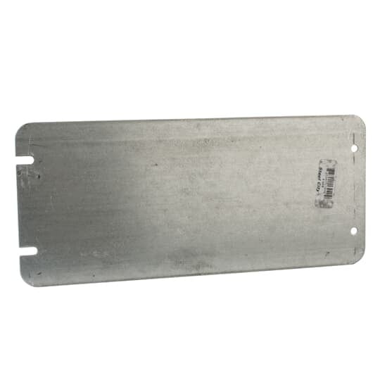 4-GCB Steel City Blank Flat Outlet Box Cover, 10-5/8 in L x 4-11/16 in W, Steel