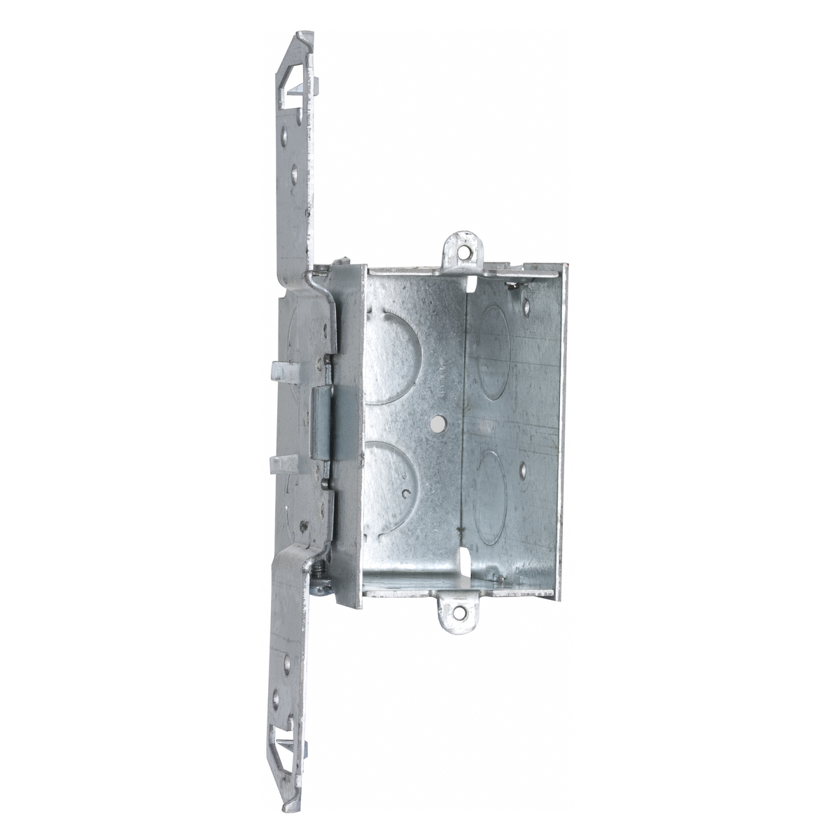 504 Gangable Switch Box, Steel, 12.5 cu-in Capacity, 1 Gangs, 1 Outlets, 6 Knockouts, 2.2 in H x 7 in W x 2.5 in D