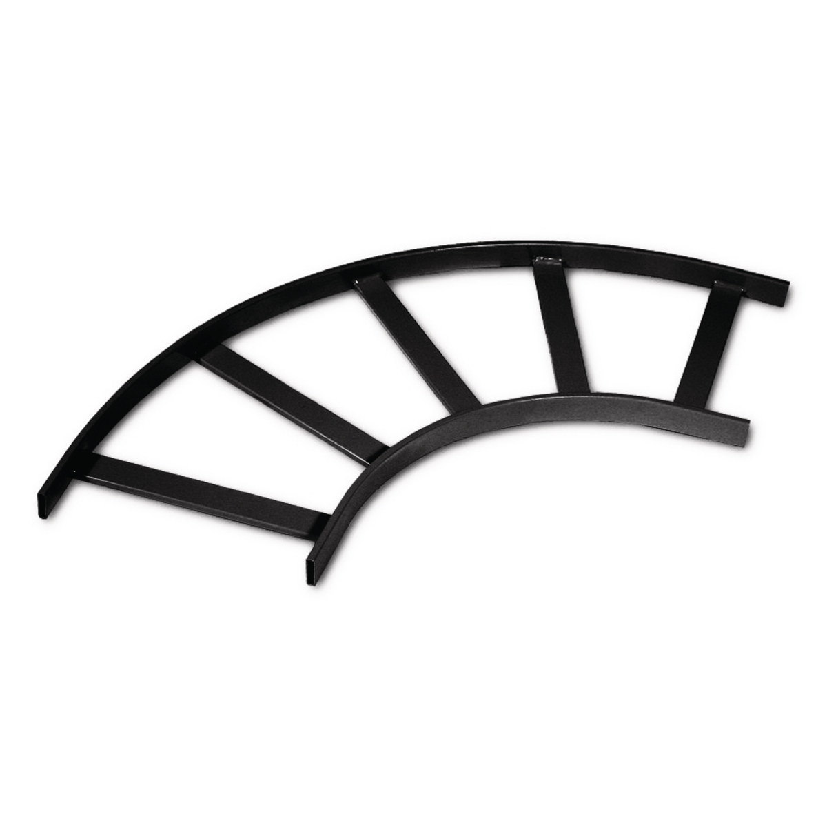 HLF1890B 90 deg Flat Turn Heavy Duty Ladder Rack Tray, 4 in D Loading, 18 in W, Steel