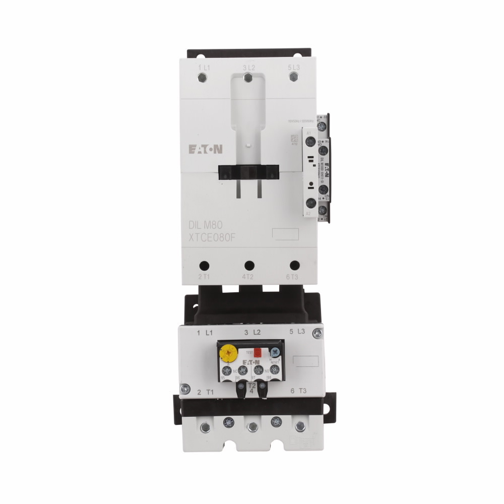 XTAE080FS1A070 XT Series Full Voltage Non-Reversing IEC Electronic Motor Starter, 110/120 V AC V Coil