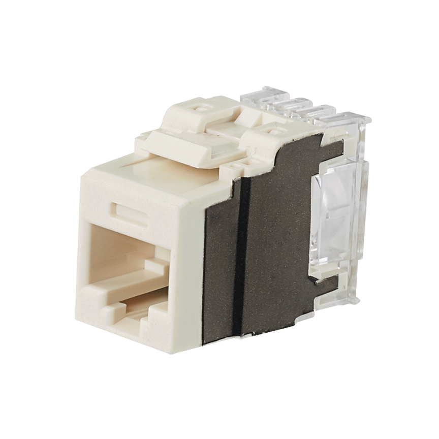 NK6X88MIG NetKey 1-Slot 8-Position 8-Wire Unshielded Punchdown jack Module, Cat 6A/Keystone Module, 1 Ports, ABS/Polycarbonate, International Gray