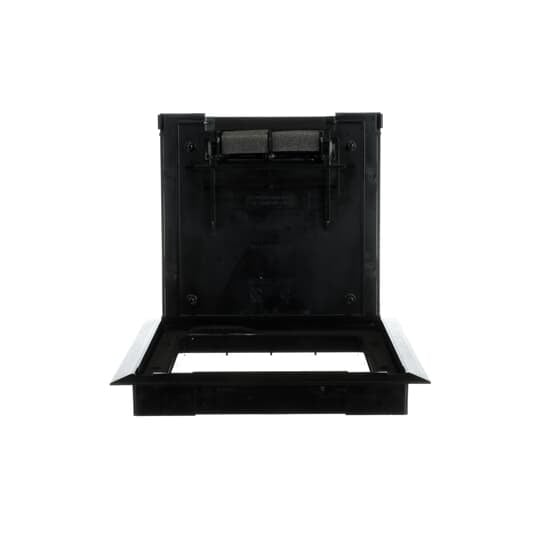 665-CST-SW-BLK Steel City Non-Metallic Floor Box Cover With 5/32 in Steel Plate, 9 in L x 9 in W, Polycarbonate