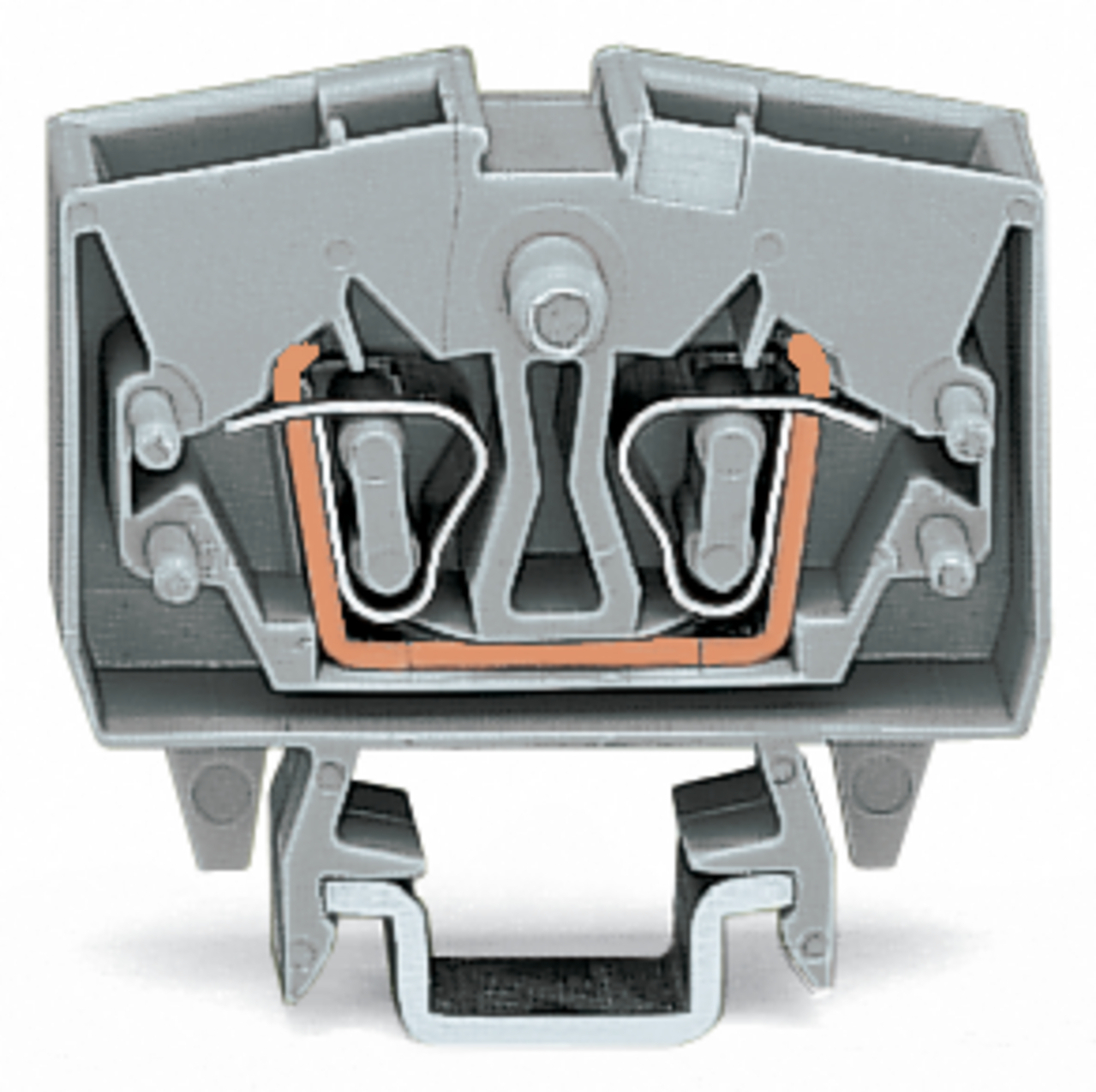 264-701 Operating Tool Miniature Through Terminal Block, 800 V, 24 A, 28 to 12 AWG Wire, 1 Poles, DIN Rail Mount