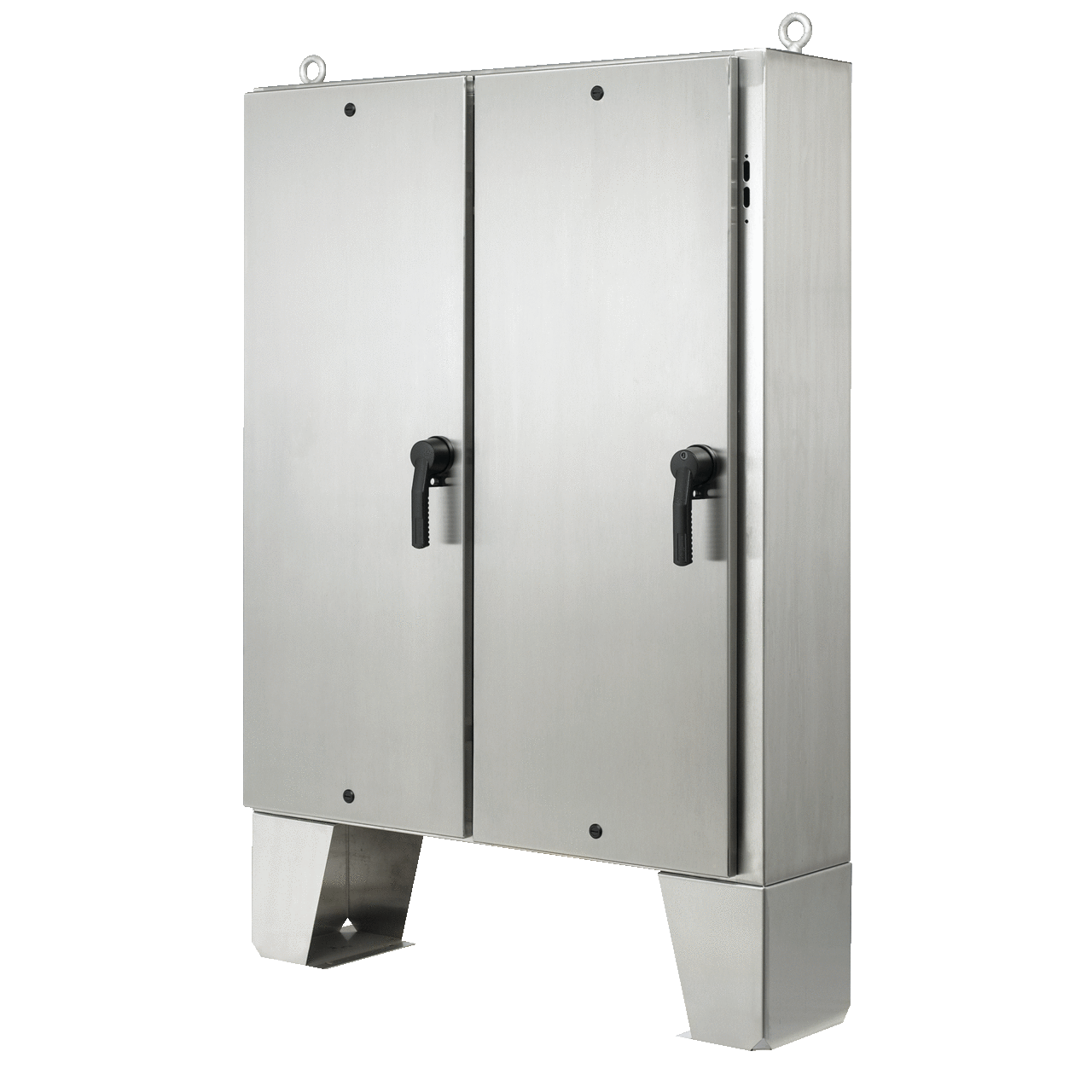 A60HX6118SSLPQT A4S2 2-Door Disconnect Enclosure, 60.06 in L x 61.31 in W x 18.06 in D, NEMA 4X/IP66 NEMA Rating, 304 Stainless Steel