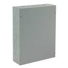 Screw-Cover Enclosure Type 1 with Knockouts, 12x10x4, Gray, Steel