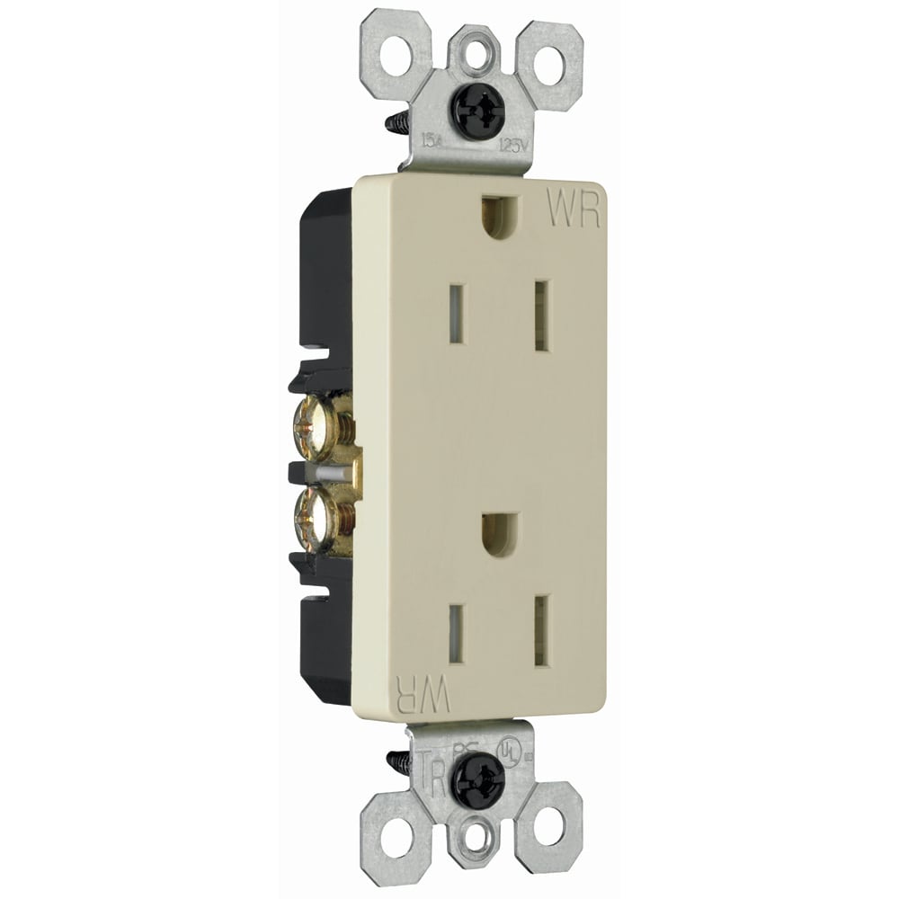 885TRWRI radiant Outdoor Outlet, Ivory