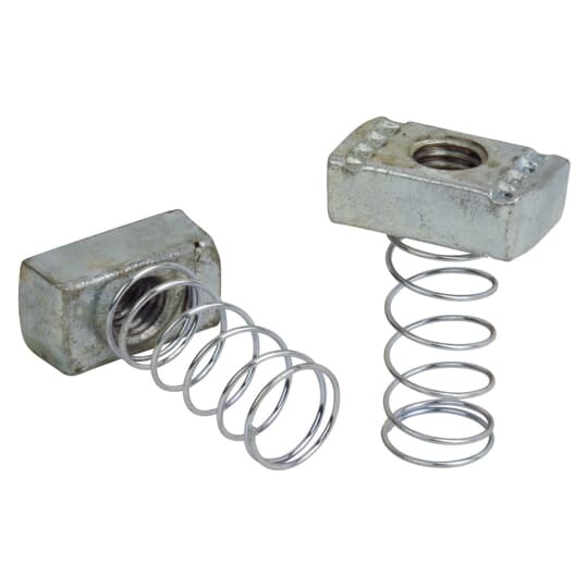 A100-5/8 Superstrut 100 Regular Spring Nut, 5/8-11 UNC Thread, For Use With A and C Series Channel and Insert, Steel