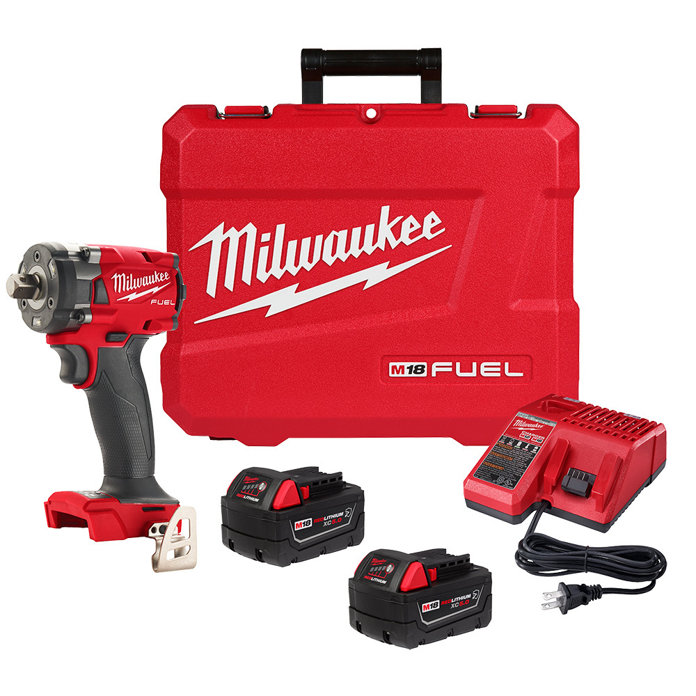2855P-22R M18 Compact Wrench, 1/2 in Drive Square Drive, 250 ft-lb Torque Rating, 18 V, 4.9 in OAL