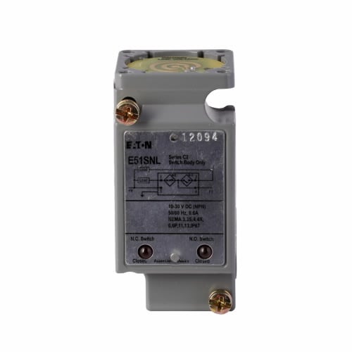 E51SNL Switch Body, Inductive Proximity Photoelectric Sensor, 10 to 30 V DC, 1NO-1NC Contacts Output, 600 mA Output, 4-Wire Wiring