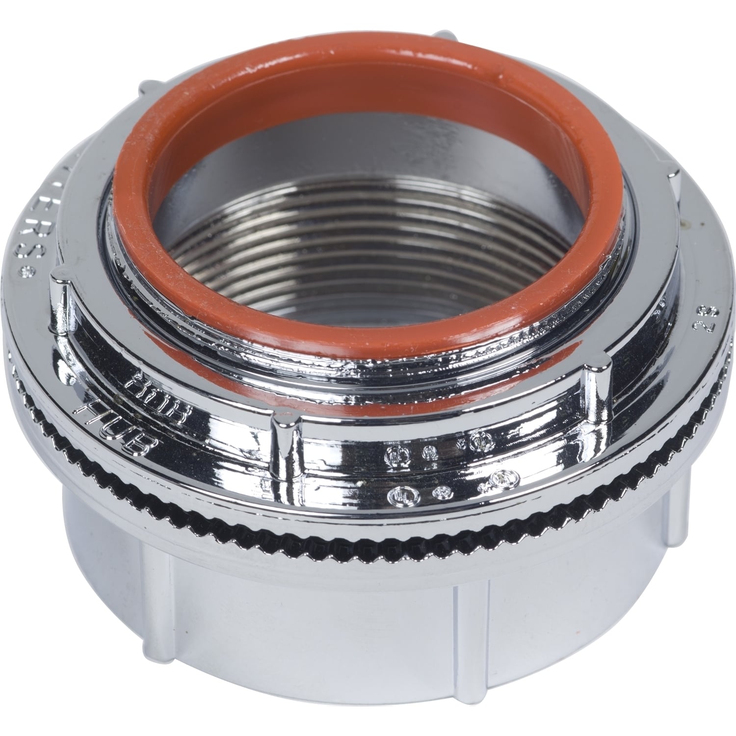 H200CP Watertight Switch Hub, 2 in, For Use With Class 610 Circuit Breaker Enclosure and NEMA 4/4X/5/12 Class 3110 Heavy Duty Safety Switch, Polished Chrome