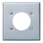 2-Gang Flush Mount 2.15-Inch Diameter, Device Receptacle Wallplate, Standard Size, Stainless Steel
