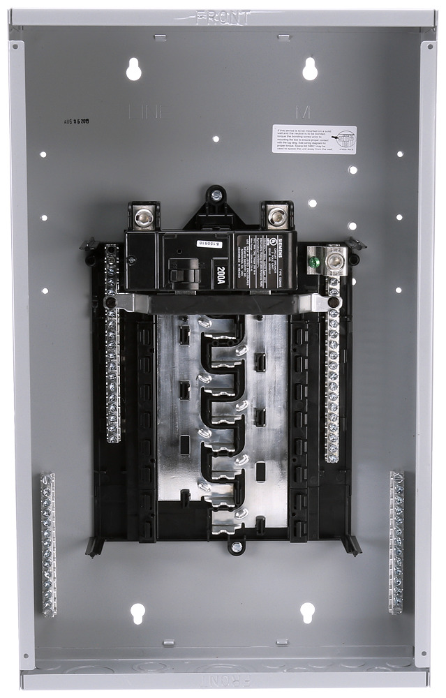 MB1632B1200G 1-Phase Liquid Cooled Low Voltage Mobile Home Unassembled Main Breaker Loadcenter Panel, 120/240 V AC, 200 A, 100 kW