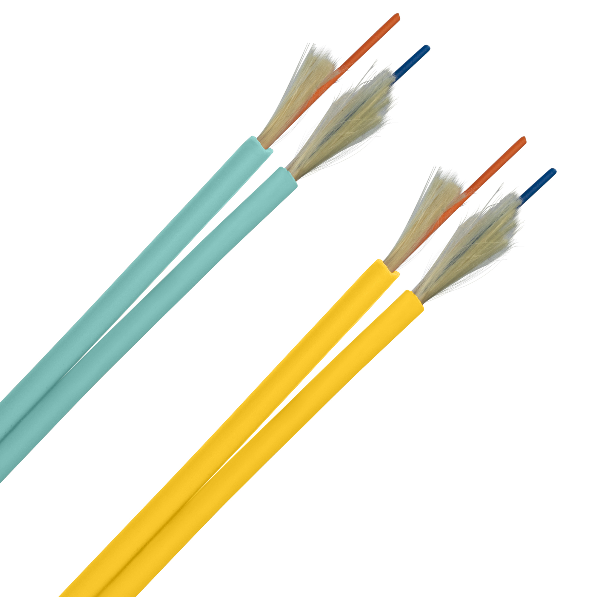FSIP902Y OS2 Single-Mode OFNP Fiber Optic Interconnect Cable, (2) Fiber, 9 um Core