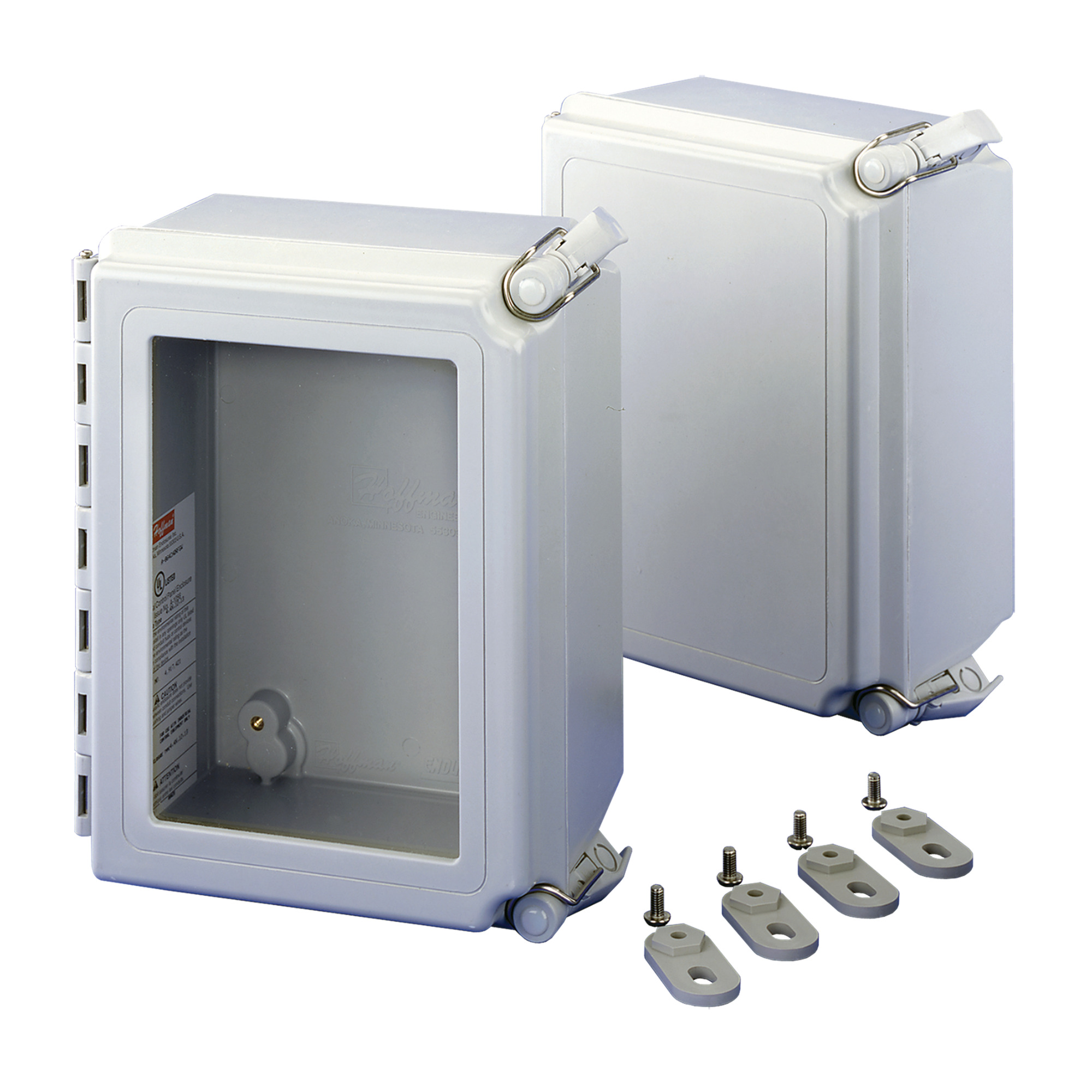 A864CHQRFG A48 Enclosure, 8 in L x 6 in W x 4 in D, NEMA 4X NEMA Rating, Fiberglass