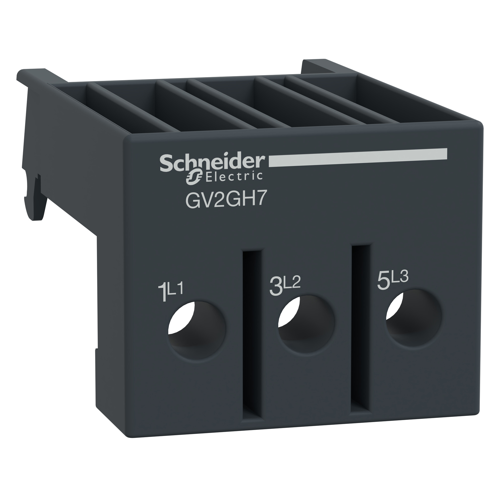 GV2GH7TQ Large Spacing Adapter, 3 Poles, For Use With TeSys GV2/GV2P/TeSys Deca