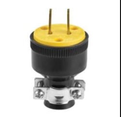 1737 Insulated Clamp Threaded Conduit Connector, 3/4 in Trade, 1-1/8 in Cable Openings, For Use With Armored Cable and Flexible Metallic Conduit Fittings, Malleable Iron, Zinc Plated