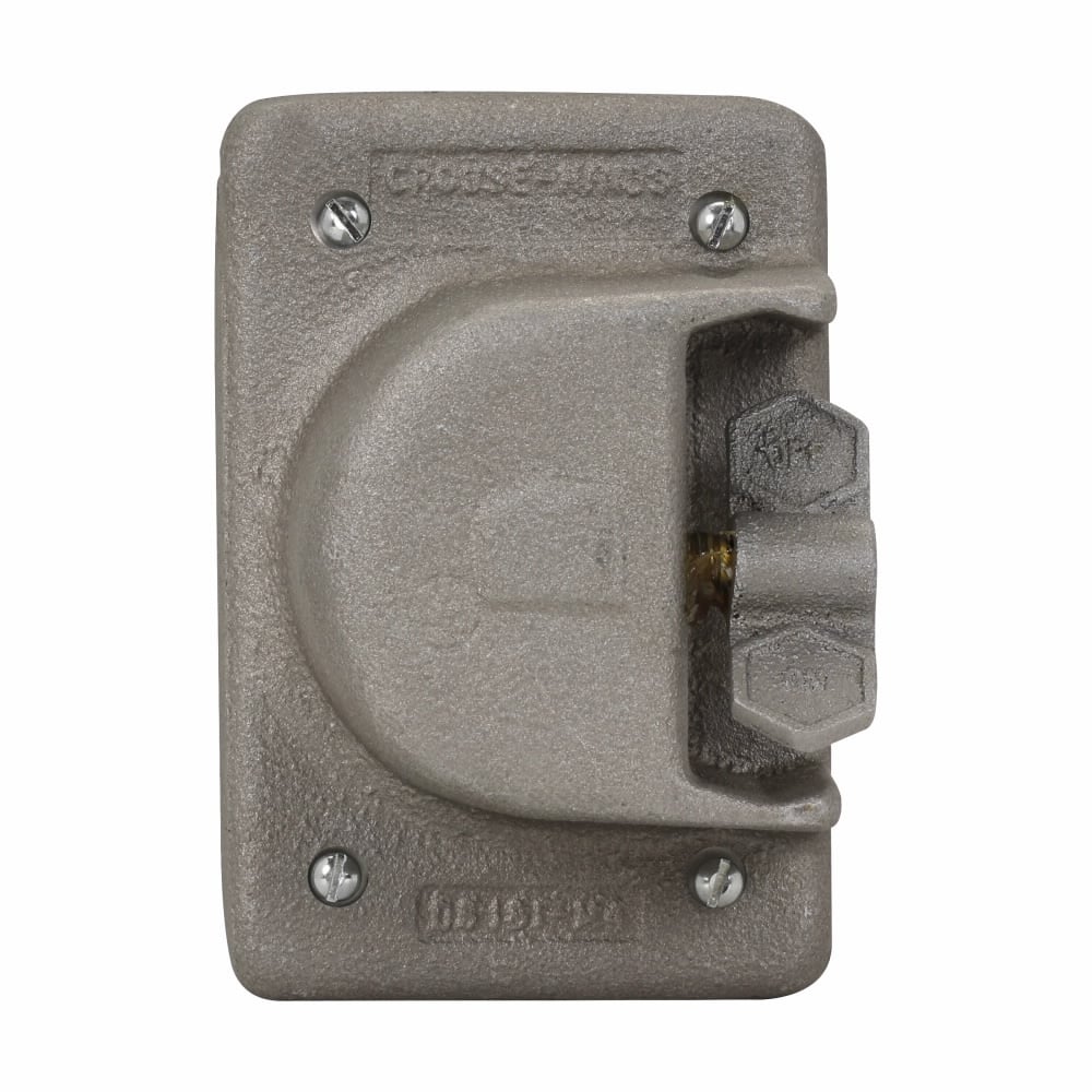 DS181 Snap Switch Cover, 3 in L x 2-1/2 in W x 4-1/2 in D, Copper-Free Aluminum