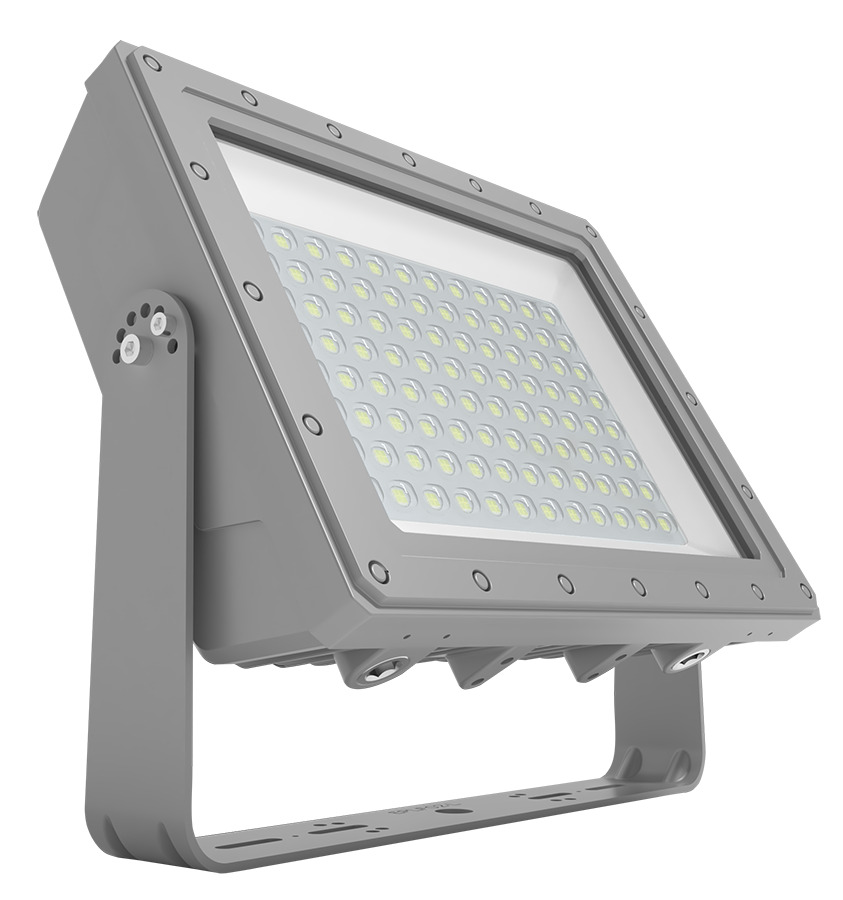HAZFFLED200 HAZFFLED Hazardous Flood Light, LED Lamp, 205.3 W Fixture, 120 to 277 V, Gray Housing