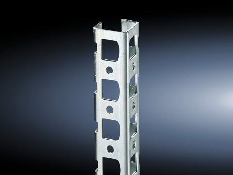 8800320 Adapter Rail, For Use With 23 x 23 mm PS Punched Rail, 23 x 73 mm PS Mounting Chassis, 23 x 73 mm PS System Chassis, TS, SE Series 87 in H Enclosure, Sheet Steel