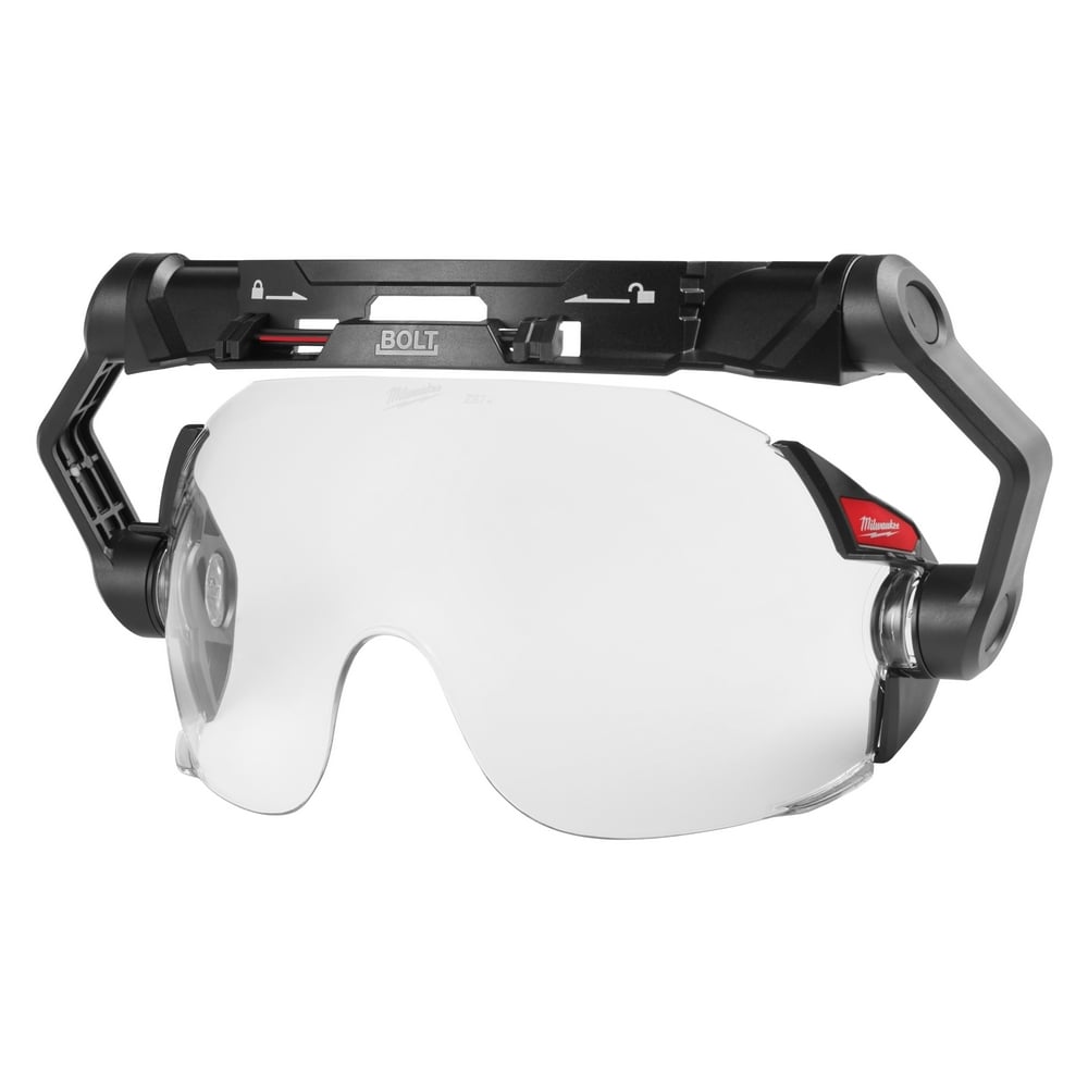 48-73-1410 Eye Visor, Polycarbonate, 5 in H x 10 in W, For Use With Place of Safety Glasses