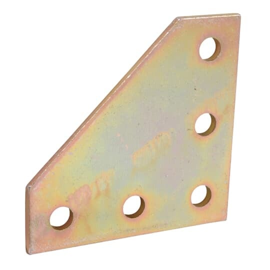 AB263 Superstrut 200 Flat Plate Fitting, (5) Holes, 5-3/8 in L x 5-3/8 in W x 1/4 in THK, Steel