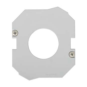 44S1 Single Device Mounting Plate, 3-1/16 in L x 2-15/16 in W x 1/4 in D, Steel