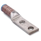 Type Aluminum Two-Hole Lug, Max 35kV, Wire Size 300 kcmil, 1/2 Inch Bolt Hole, Tin Plated, Die Color Code Blue