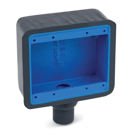FD22-G Ocal Type FD Dead End Deep Style Device Box, Iron, 2 Gangs, 1 Outlet, 1 Knockout