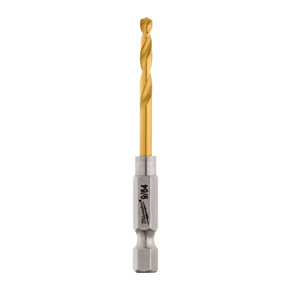 48-89-4606 Shockwave Hex Shank Impact Drill Bit, 9/64 in Drill - Fraction, 0.1406 in Drill - Decimal Inch, 63/64 in D Cutting